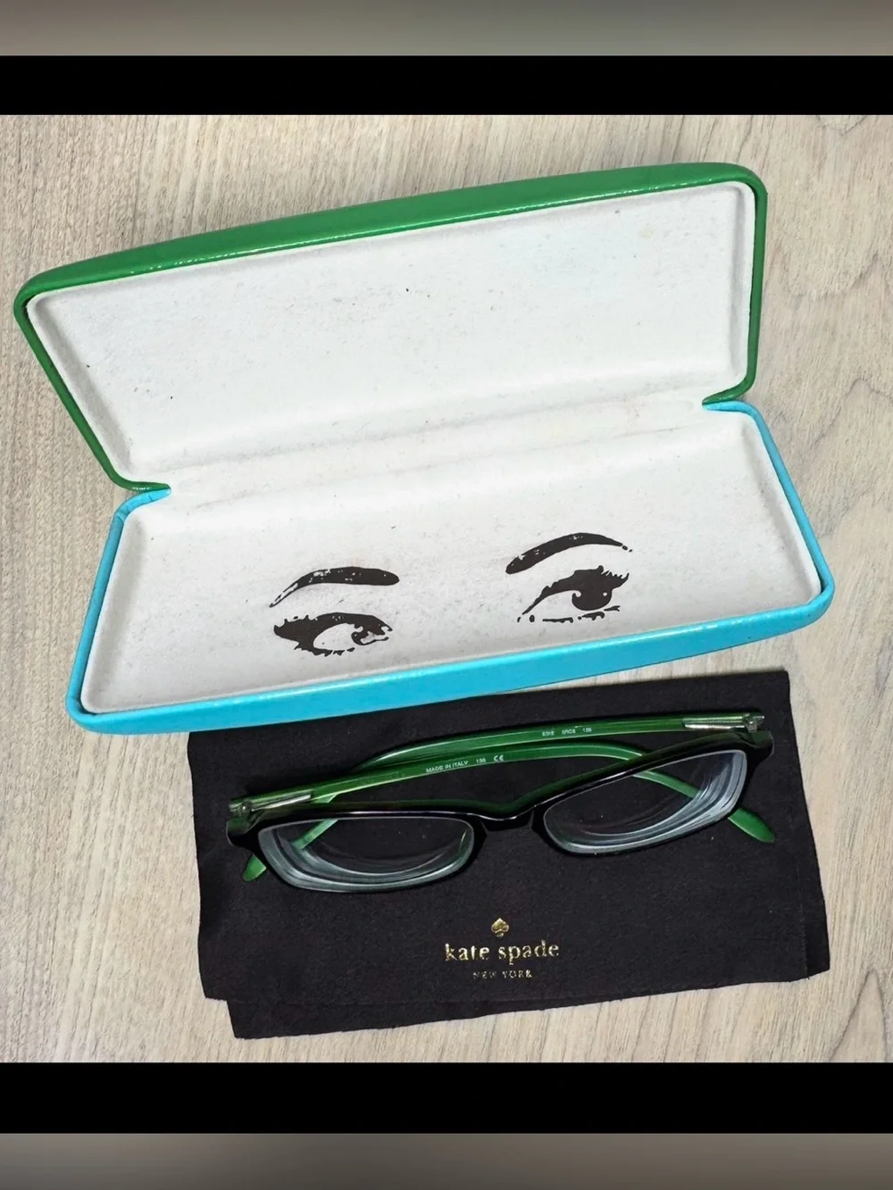 Kate Spade New York Women's Optical Eyeglasses With Cloth And Case
